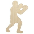 thumbnail image 1 of Boxer Boxing Fighting Pose Wood Shape Unfinished Piece Cutout Craft DIY Projects - 6.25 Inch Size - 1/4 Inch Thick, 1 of 7