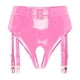 thumbnail image 3 of Ropa interior de charol Wetlook para mujer, lencería Sexy, ropa de discoteca de baile en barra, tiro bajo, sin entrepierna, anillo redondo, Liga de pierna, calzoncillos de látex, 3 of 5