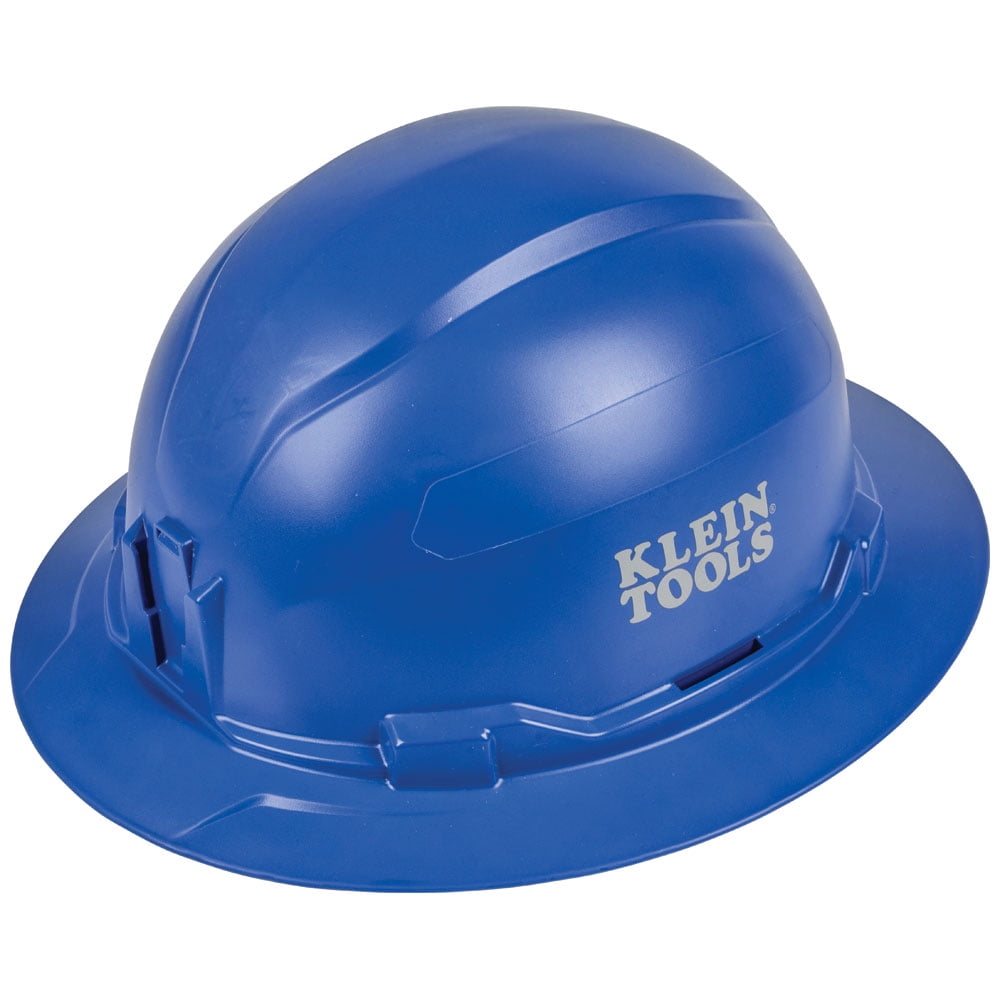 Klein Tools60249 Hard Hat, Nonvented, Full Brim, Blue