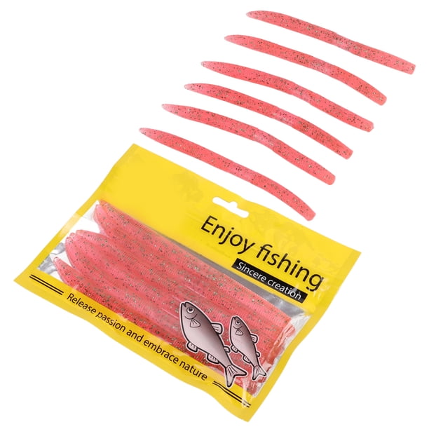 Cebo De Pesca Con Gusanos De Fideos, Piezas Reflectantes, Señuelo Suave De Fideos, Larga Vida útil Para Pescar