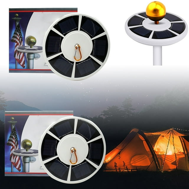 Binwennn Showcase Your Patriotism: Solar Flagpole Light With Adjustable Brightness – & Long Lasting! String of Lights for Bedroom Boy Industrial Table Lamp Base Fence Lights Reading Lamp Floor