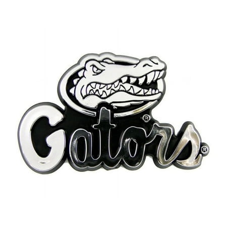 Florida Gators Silver Auto Emblem