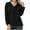 Black womens tops summer, variant on USSUMA Women's Summer Long Sleeve Tunic Tops for Leggings V-Neck Casual Loose Fit Basic Blouse T-Shirt