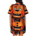 thumbnail image 3 of Lsque Five Nights At Freddy'S Women's Short-Sleeved Pajama Set - 2 Piece Soft and Lightweight Sleepwear Set-, 3 of 9