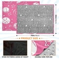 thumbnail image 4 of 70x55 Inches Glow in The Dark Blanket Cozy Throw Camping Blankets for Home and Outdoor Use Pattern with Sports Elements, 4 of 8