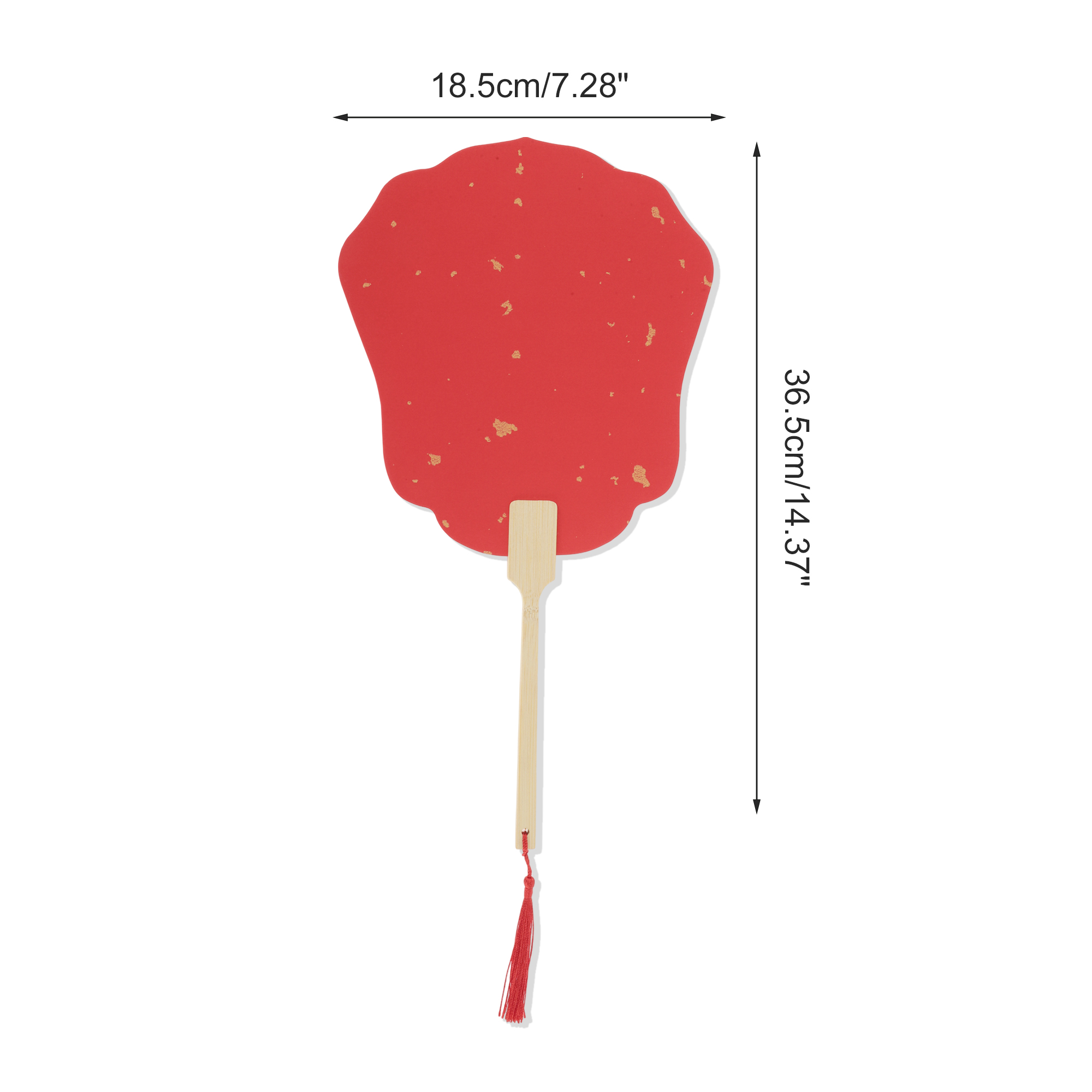 Unique Bargains Folding Fan Red Lily