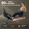 thumbnail image 6 of YOSUDA Magnetic Rowing Machine 350lbs Weight Capacity, Foldable Rower for Home Use with 16-Level Max 115lbs Adjustable Resistance and Bluetooth, Tablet Holder, 6 of 7