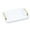 White, variant on Serving Tray with Gold Handles, Plastic Rectangular Decorative Tray for Bar, Living Room, Bathroom, Kitchen, Tray Decor for Party, Coffee, Tea, Cake 16x8.7x1.4 Inch - Black