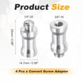 thumbnail image 2 of Uxcell 4PCS 1/4" hembra a 3/8" macho tornillos de conversión para soporte de luz, 2 of 6