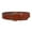 Brown, variant on Women's High Waist Round Full Grain Taper Leather Belt