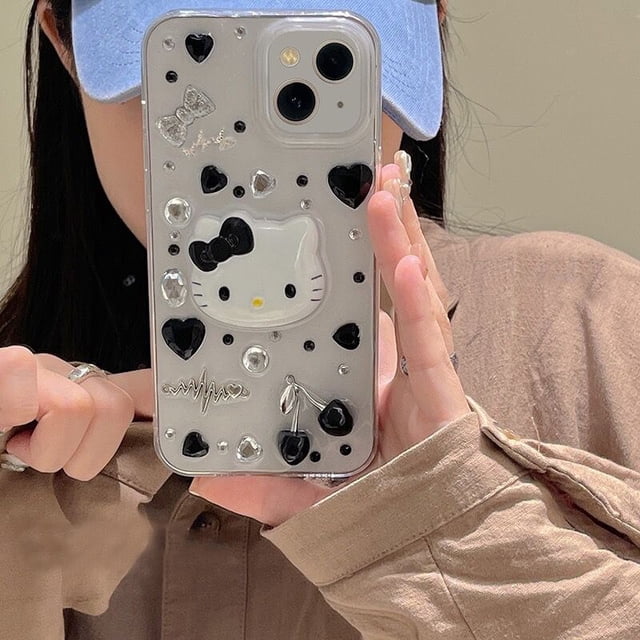 Funda de teléfono con purpurina 3D para iPhone 14, 13, 12, 11 Pro Max, Mini, X, XR, XS MAX, 7, 8Plus, regalo anticaída Fivean unisex