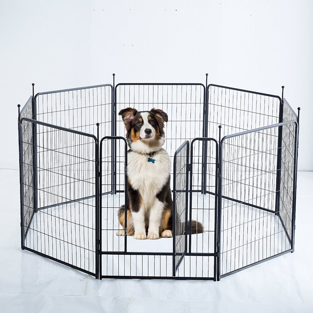 GDKASRNY Dog Playpen 16 Panels 45" Height Portable Pet Dog Fence Indoor Outdoor for Yard,Rv Camping