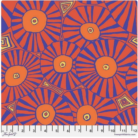 Free Spirit Brandon Mably Brollies Red Cotton Fabric By The Yard