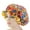 A, variant on Satin Bonnet Double Layer Printed Pattern Reversible Night Sleeping Bonnet Cap for Home Use