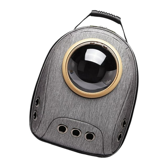 Mochila gatos pequeños, cachorros, portátil, ventilada, por íneas Gris Inea Burbuja transportadora de gatos