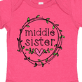 thumbnail image 4 of Inktastic Middle Sister Leaves, Circle, Heart Girls Baby Bodysuit, 4 of 5