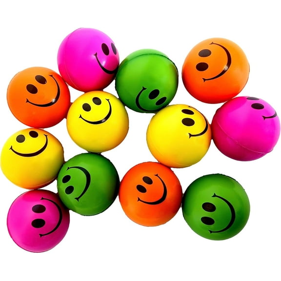 Smile Face Squishy Squashy Stress (12 Piece Pack)