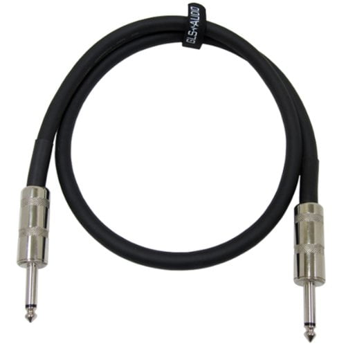Pro 25 Phono 6.3mm Cord 12G 25 ft 1//4 to 1//4 Professional Speaker Cables Black 12 Gauge Wire GLS Audio 25 feet Speaker Cable 12AWG Patch Cords Single