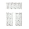 thumbnail image 2 of Kitchen Valance & Tier Curtain Set, Light Filtering Curtains, Joda White/Linen, 2 of 5