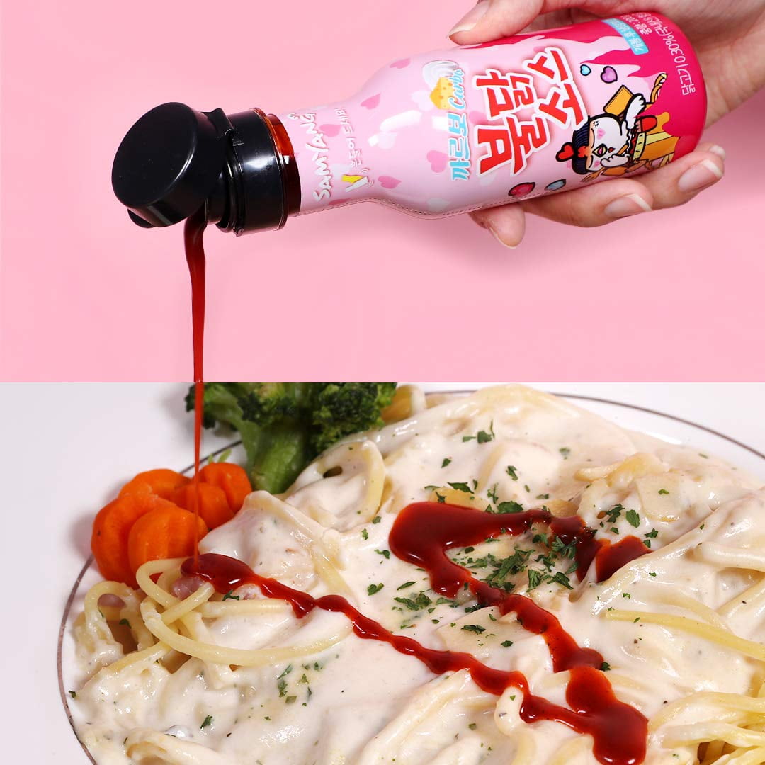 (3 Pack) Samyang Hot Carbonara Spicy Chicken Buldak Sauce, 7 oz