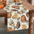 thumbnail image 3 of Fall Table Runner Pumpkins Football Drink Table Runners 13x48 Inch Seasonal Autumn Home Party Kitchen Dining Table Decoration, 3 of 5