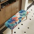 thumbnail image 4 of POLERO Dining Bench Covers, Stretch Cushion Covers Removable Washable Bench Slipcover, Watercolor Palm Tree Printed Rectangle Seat Protector for Dining Room, Living Room, Bedroom, Kitchen, 4 of 7