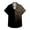 Black, variant on Button Up Shirt Men Leopard Print Relaxed Fit Short Sleeve Turndown Collar Shirt Soft Men Shirts Graphic Bronze M