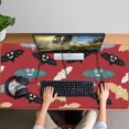 thumbnail image 4 of Long Mouse Pads for Desk,Halloween Colorful Bats Pattern Desk Mats on Top Of Desks, Desk Mouse Pad Extra Large with 3mm Non-Slip Base and Stitched Edge for Gaming,Office,Work,Home 47.3"x23.6", 4 of 6