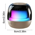 thumbnail image 3 of 2.36" Gyroscopic Bluetooth Speaker - RGB Music Sync Bass, 10m Range & 1000mAh Battery, 3 of 6