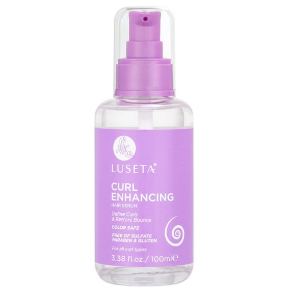 Luseta Huile pour Cheveux Bouclés, Définissez et Restaurez les Boucles, Anti-Frisottis et Lissant pour Cheveux Bouclés 3.38oz