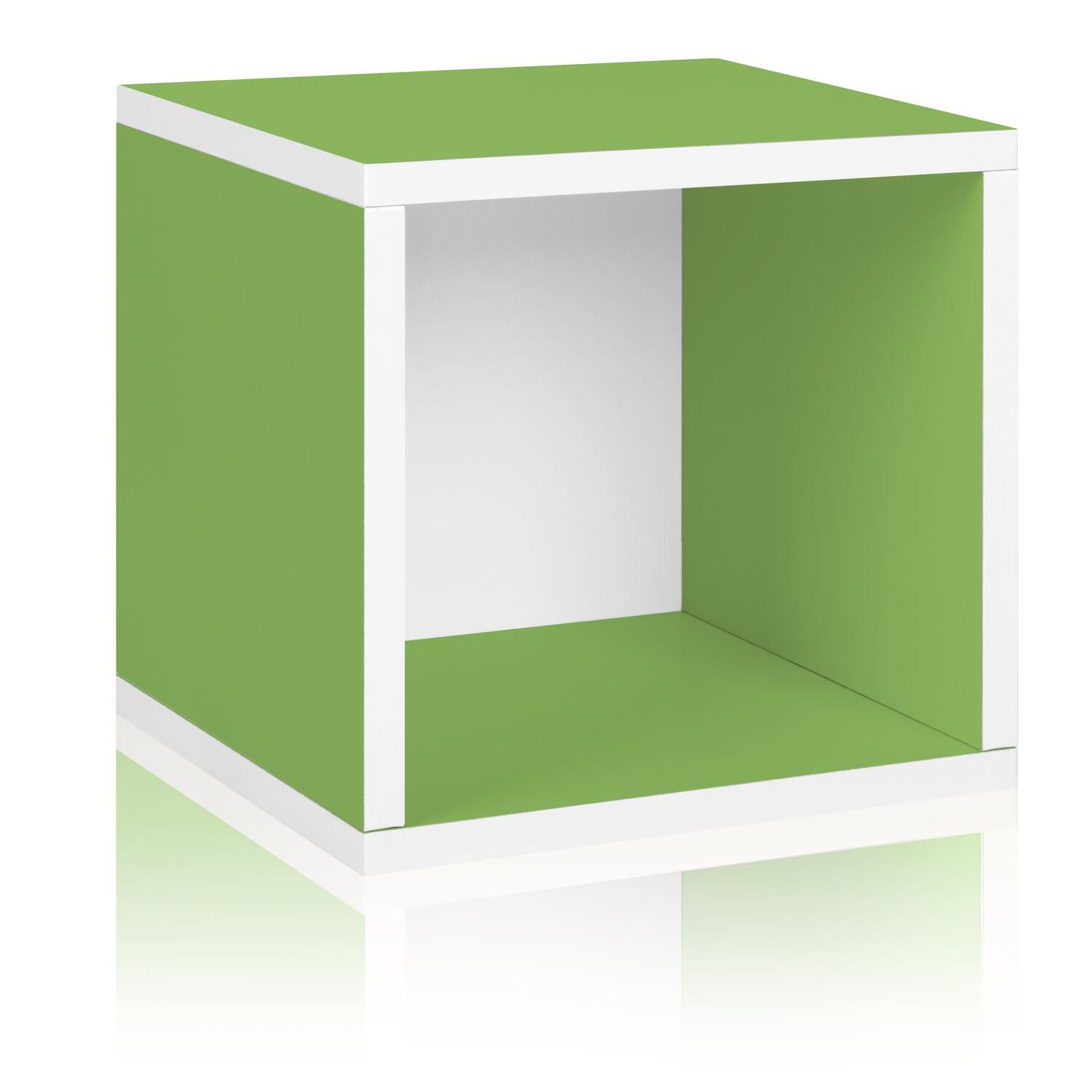 Way Basics Eco Stackable Storage Cube and Cubby OrganizerFinishGreen