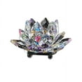 thumbnail image 2 of Birdeem Colored Crystal Glass Lotus Candle Tea Lamp Holder Buddhist Candle, 2 of 5