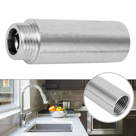 Shower Pipe Extension Pipe 10 60mm Fittings for Water Pipes Internal and External Thread Shower Head Extension Pipe