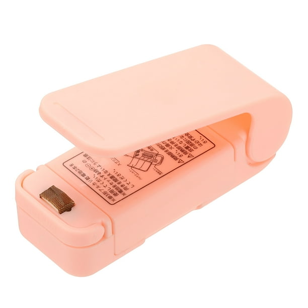 Máquina de sellado mini portátil Uxcell, selladores de vacío de calor de mano para bolsas de plástico, rosa