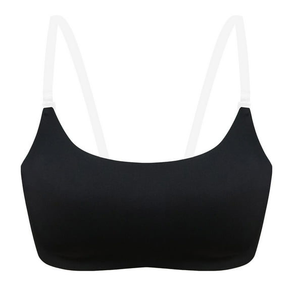 Wireless Bras for Women Support Bra Sports Women's Transparent Shoulder Strap Backless Underwire Bra