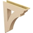 thumbnail image 5 of Ekena Millwork 5 1/2"W x 28"D x 36"H Thorton Traditional Rough Cedar Woodgrain TimberThane Bracket, Primed Tan, 5 of 6