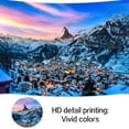 thumbnail image 2 of 7 x 5 ft Winter Mountain Village Matterhorn Photoshoot Backdrop Natural Scenery Austria Hallstatt Alps Mountain Background for Party Decor Winter Holiday Christmas Photoshoot Studio Booth Props, 2 of 5
