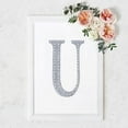 thumbnail image 4 of BalsaCircle 8" Silver Solid Letter U Self-Adhesive Rhinestones Gems Sticker, 4 of 8