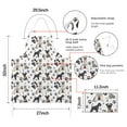 thumbnail image 7 of Schnauzer Dogs with Paw Apron-Garden Aprons for Women with Pockets-Cotton Linen Waterproof Kitchen Cooking Gardening Aprons Adjustable for Kitchen,Cooking,BBQ and Salon 33x27 Inch, 7 of 7
