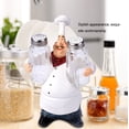 thumbnail image 2 of Estatua de Chef, Estatua Decorativa de Chef Decoración Del Hogar de Decretación de Resinas para El Restaurante, 2 of 8