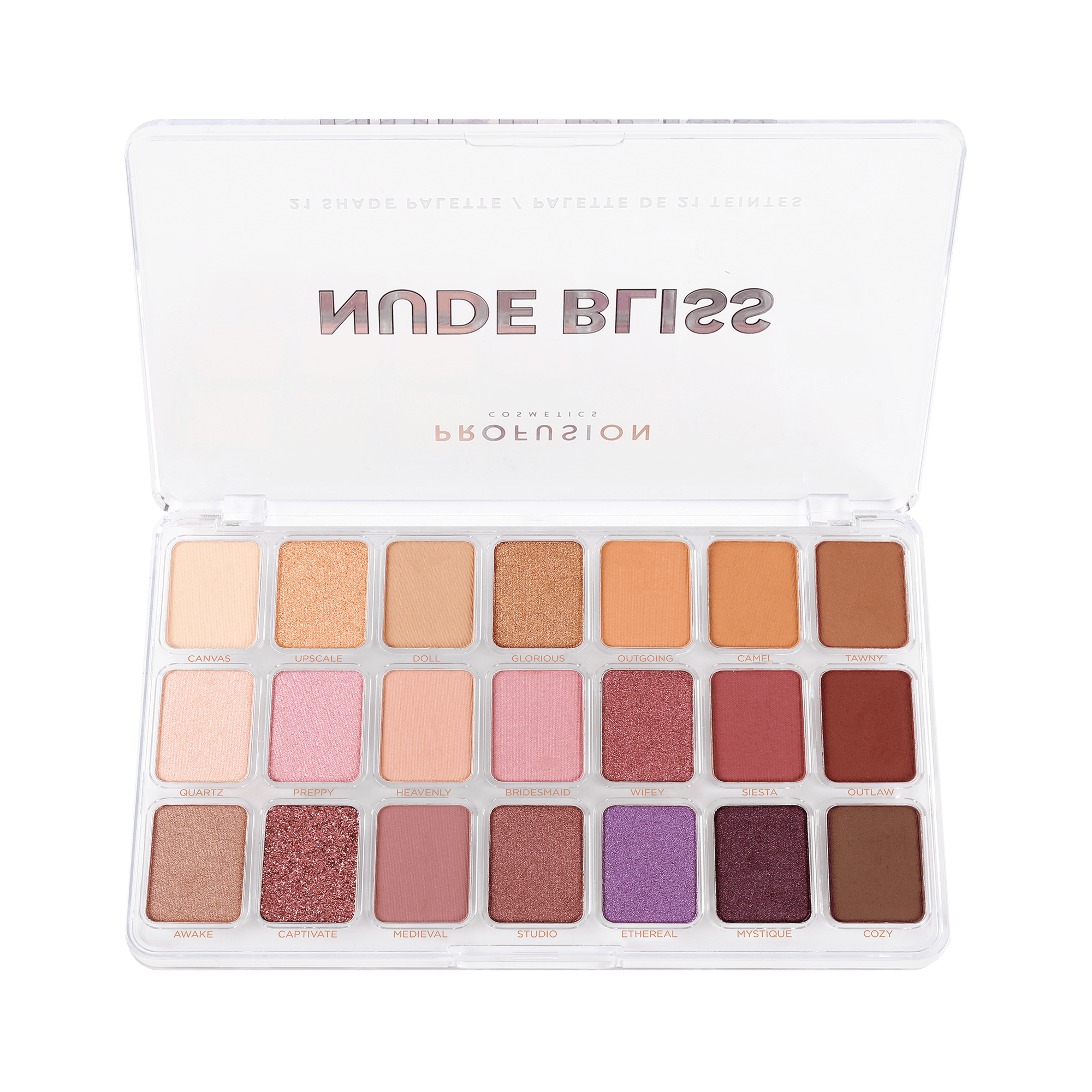 Profusion Cosmetics 21 Shade Eyeshadow Palette - Nude Bliss