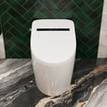 thumbnail image 3 of Tankless Elongated Smart Toilet Bidet 1.28 GPF in White with Auto Flush, Heated Seat, Warm Air Dryer, Digital Display, 3 of 18