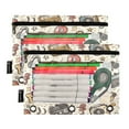 thumbnail image 2 of 2 Pack Pencil Bag 9.84x6.1 Inch 3-Ring Page Turning Folder Zipper Pencil Case Pencil Bag Page Turning File BagCartoon Speaker, 2 of 6