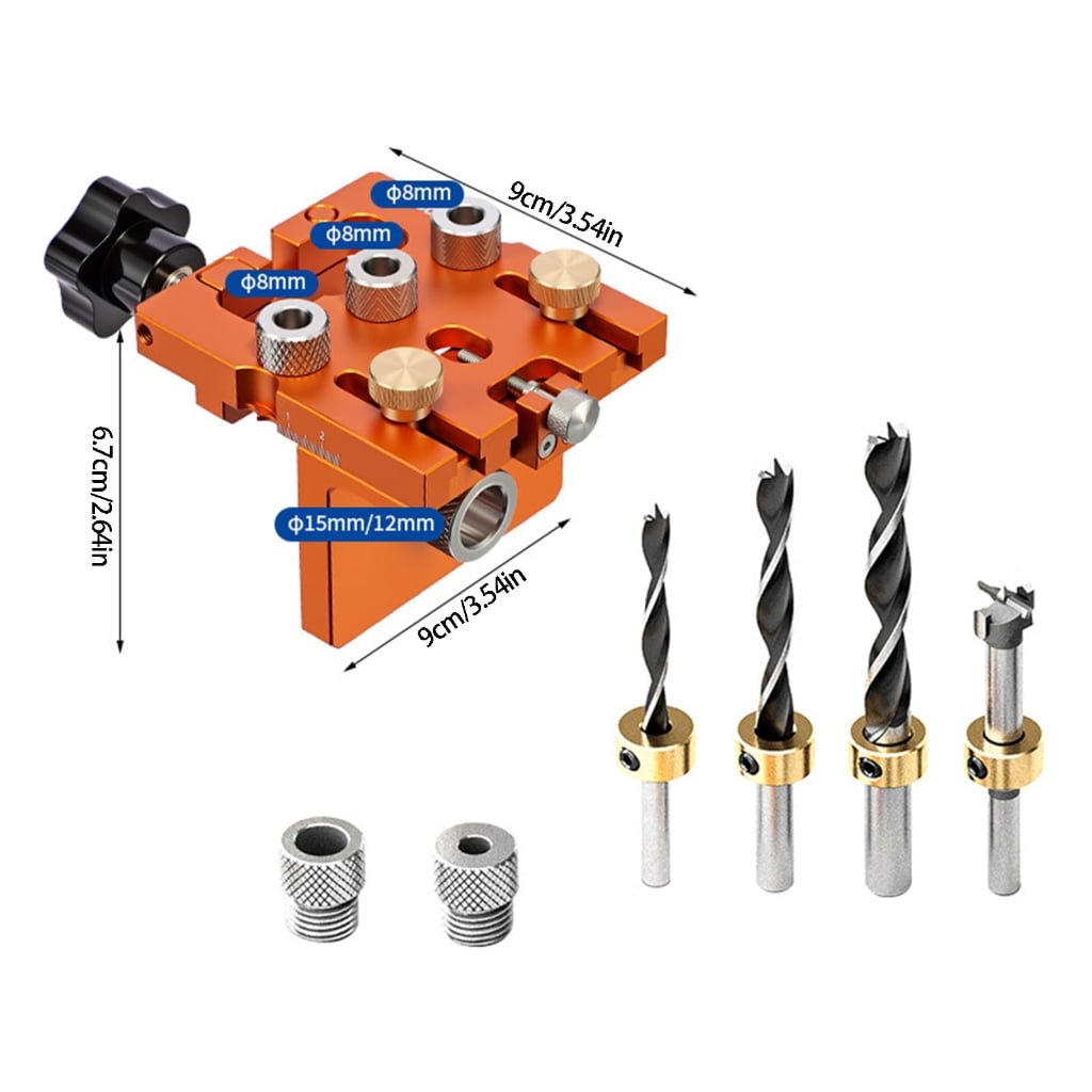 PatungKu Clear Scale Hole Punching Locator Aluminum Hole Drilling Jig MultiFunction
