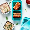 thumbnail image 4 of Souper Cubes 2 Cup Silicone Freezing Tray with Lid, Silicone Soup Freezer Mold, Freezer Tray for Food Storage, Broth, Soup, and More, 1-Pack - Aqua, 4 of 8