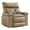 Tan, variant on Aoile Large Recliner, Manual Recliner Sofa Chairs for Living Room, Bedrooms, Home Theaters, 400lbs Weight Capacity, Gray
