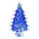 thumbnail image 2 of Figura de árbol de Navidad de cristal pequeña, artesanía decorativa, adorno decorativo Azul, 2 of 7