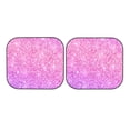 thumbnail image 7 of Windshield Sun Shade, Pink Purple Glitter Texture Foldable Car Sun Shade Windshield for Front, 2 Pieces, 7 of 7