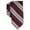 Red - burgundy, variant on bar III Mens Munder Stripe Self-tied Necktie, Black, One Size