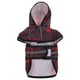 thumbnail image 1 of EeaseMX Chubasquero portátil para perros, cachorros, gatos, perros pequeños, impermeable, para caminar al aire libre y correr (negro y rojo, 2XL), 1 of 8